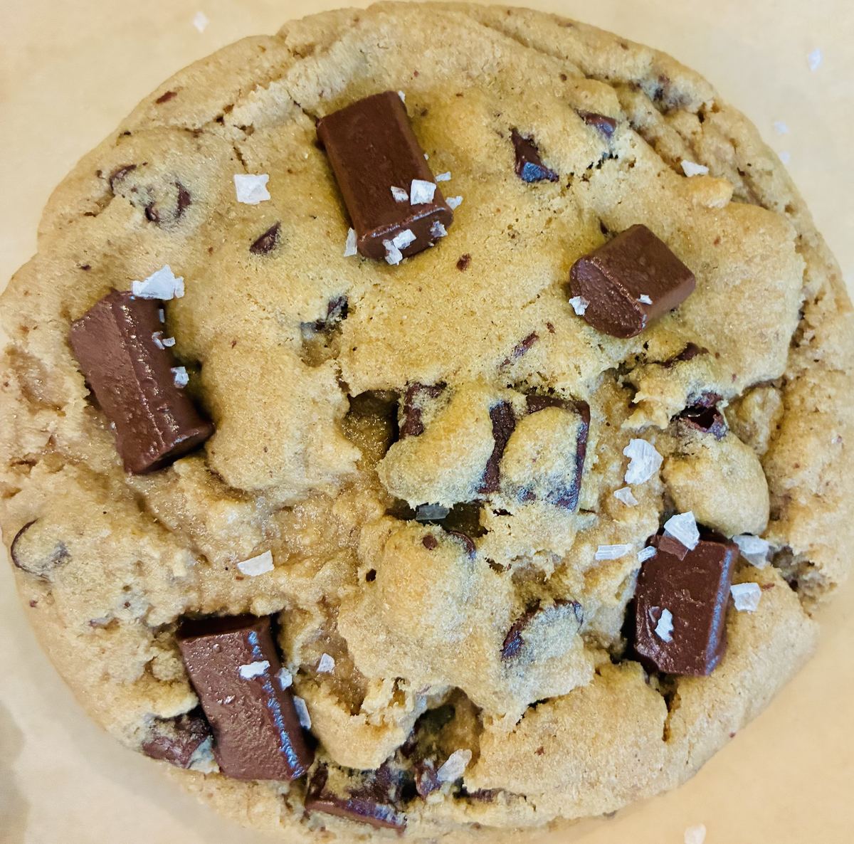 Salted chocolate chip cookie