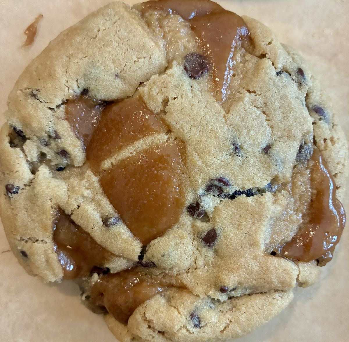 Toffee chocolate chip cookie